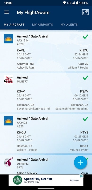 FlightAware Mod