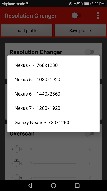 Screen Resolution Changer
