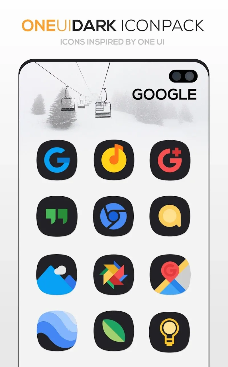 ONE UI DARK Icon Pack