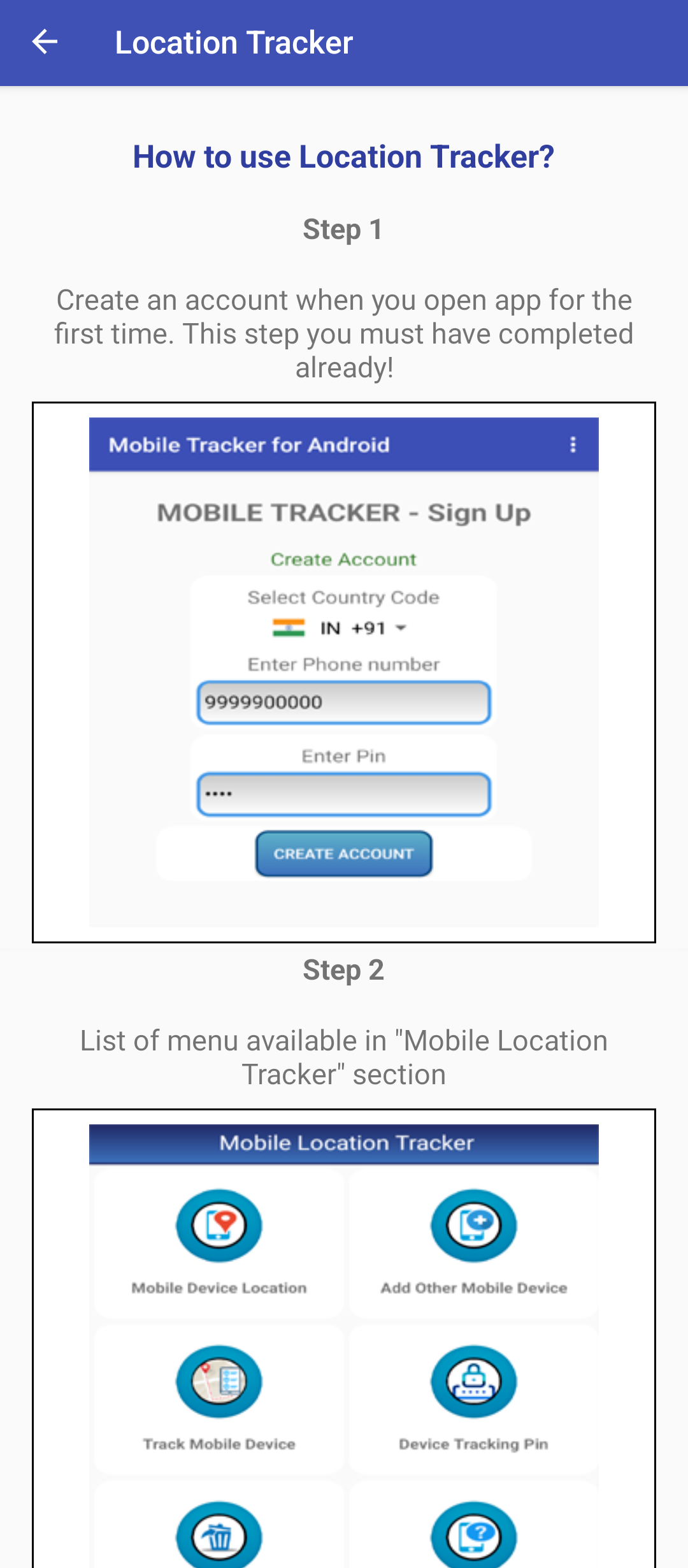 Mobile Tracker