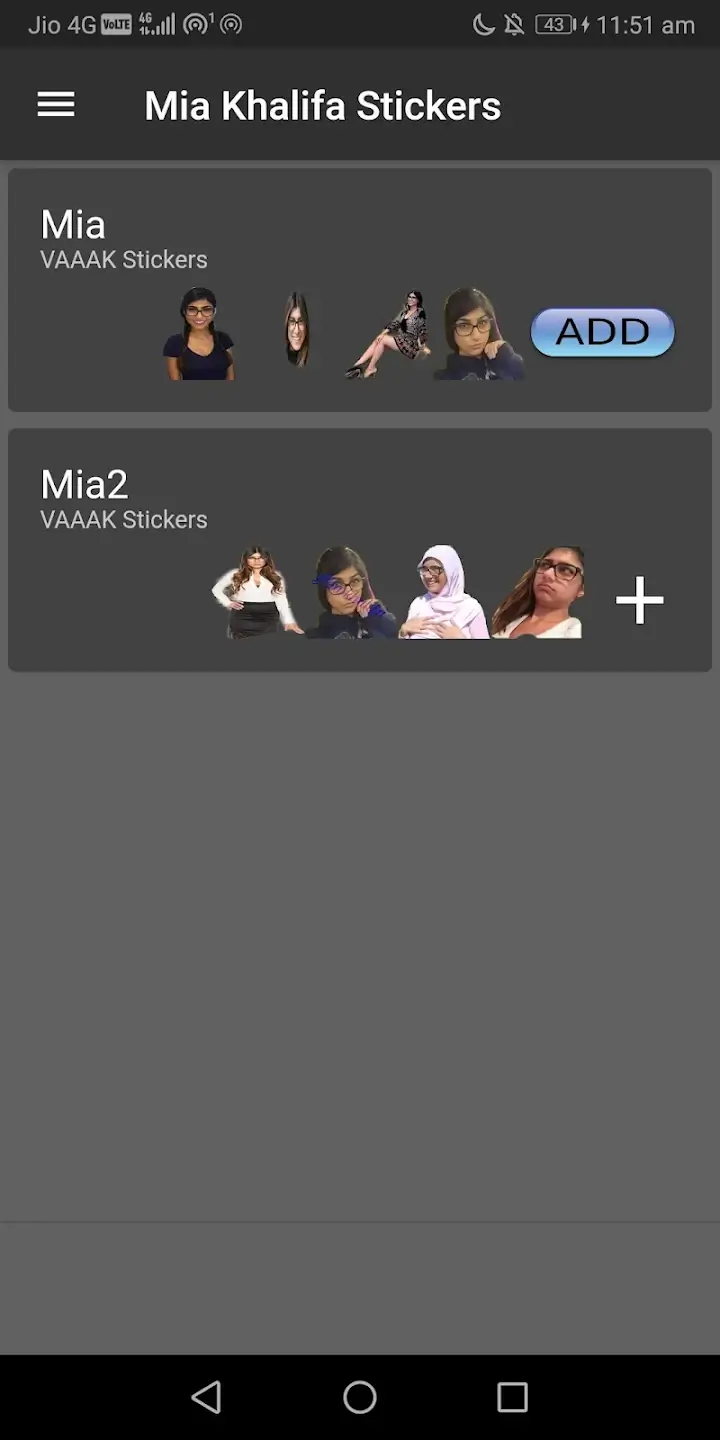 Mia Khalifa Stickers Whatsapp
