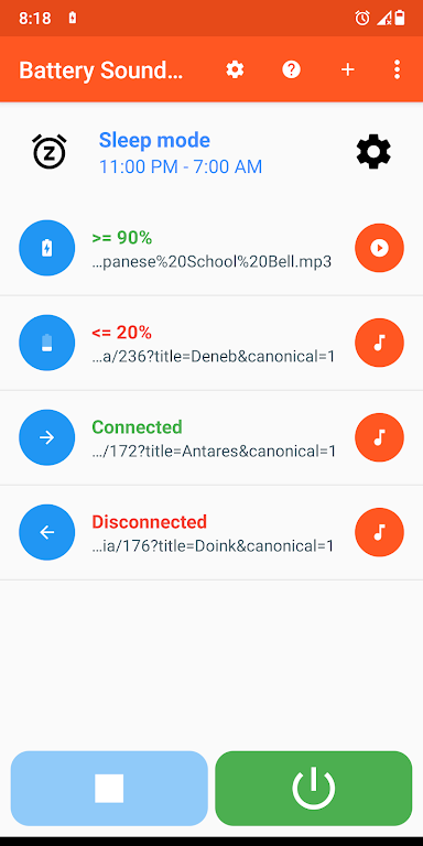 Battery Sound Notification Battery Sound Notification