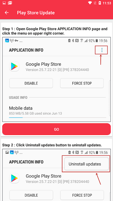 Play Store Update