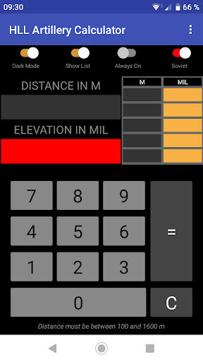 HLL Artillery Calculator APK