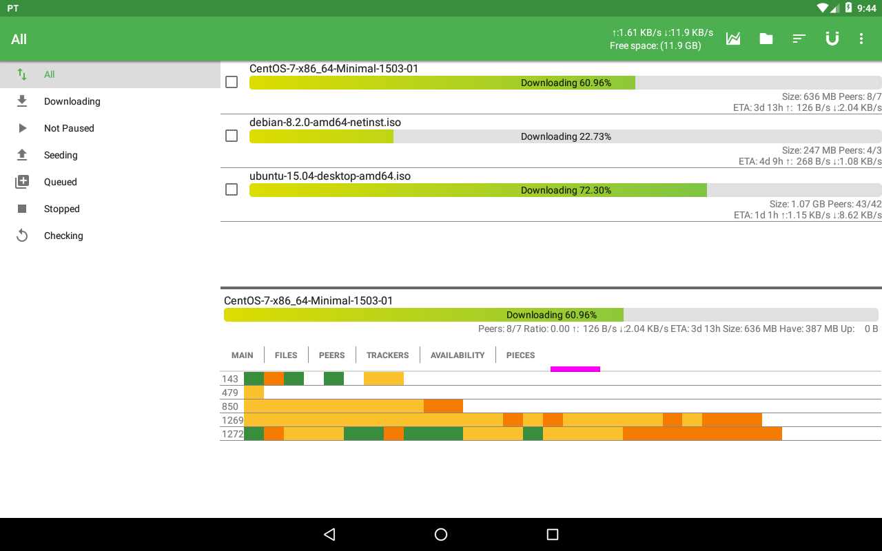 PTorrent - torrent application PTorrent - torrent application