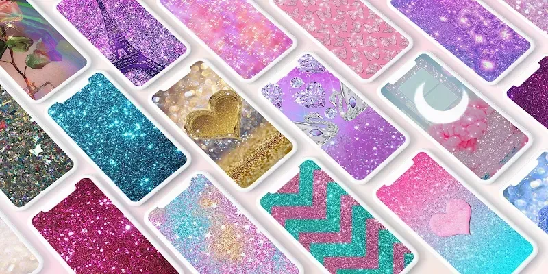Glitter Wallpaper: Theme, Icon Mod