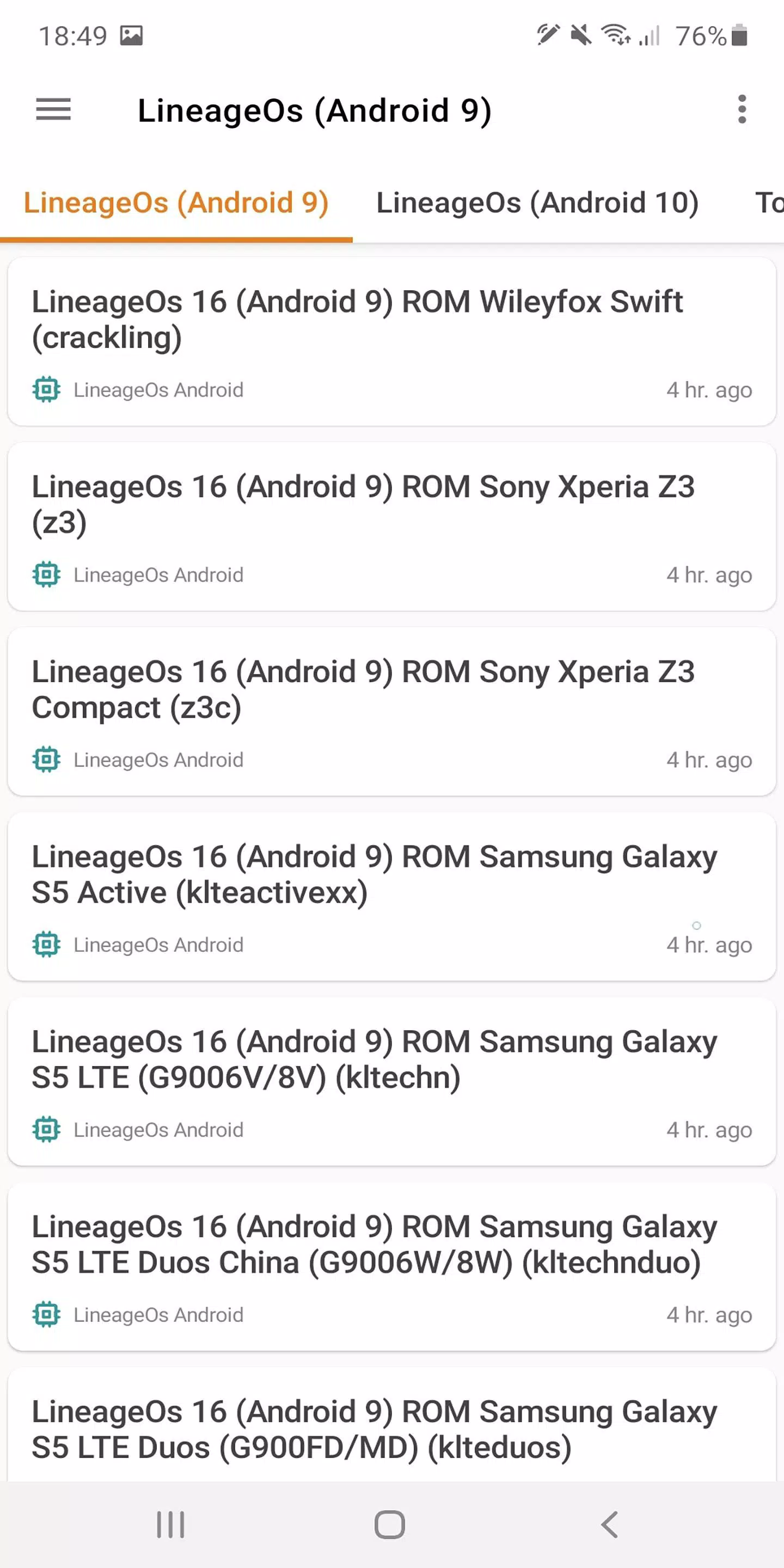 Lineage OS APK