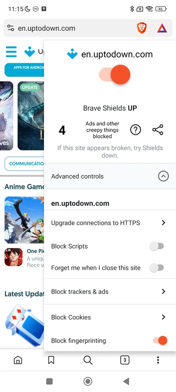 Brave Private Web Browser, VPN