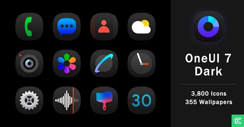 One Pro Dark Icon Pack