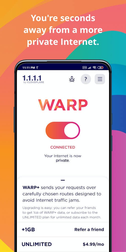 1.1.1.1 VPN + WARP