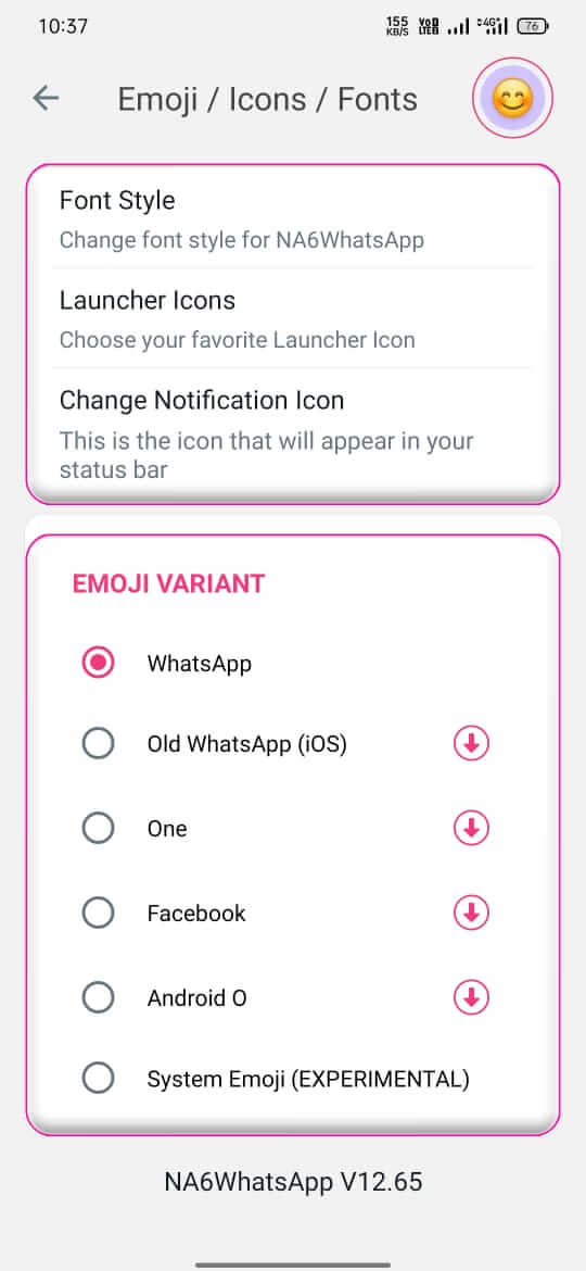 NA6 WhatsApp