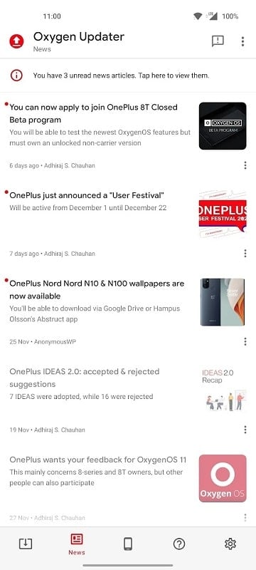 Oxygen Updater APK