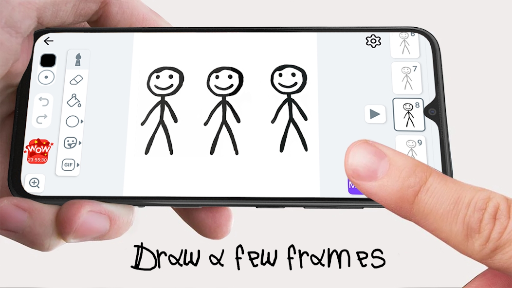 Stickman: draw animation