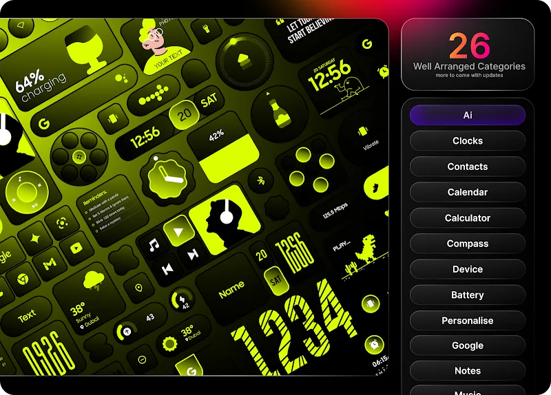 Glass Widgets Pro