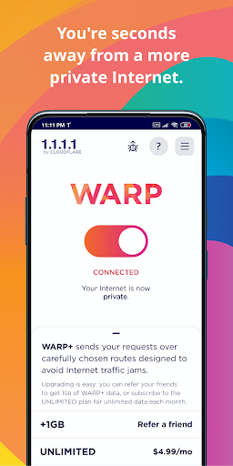 1.1.1.1 + WARP