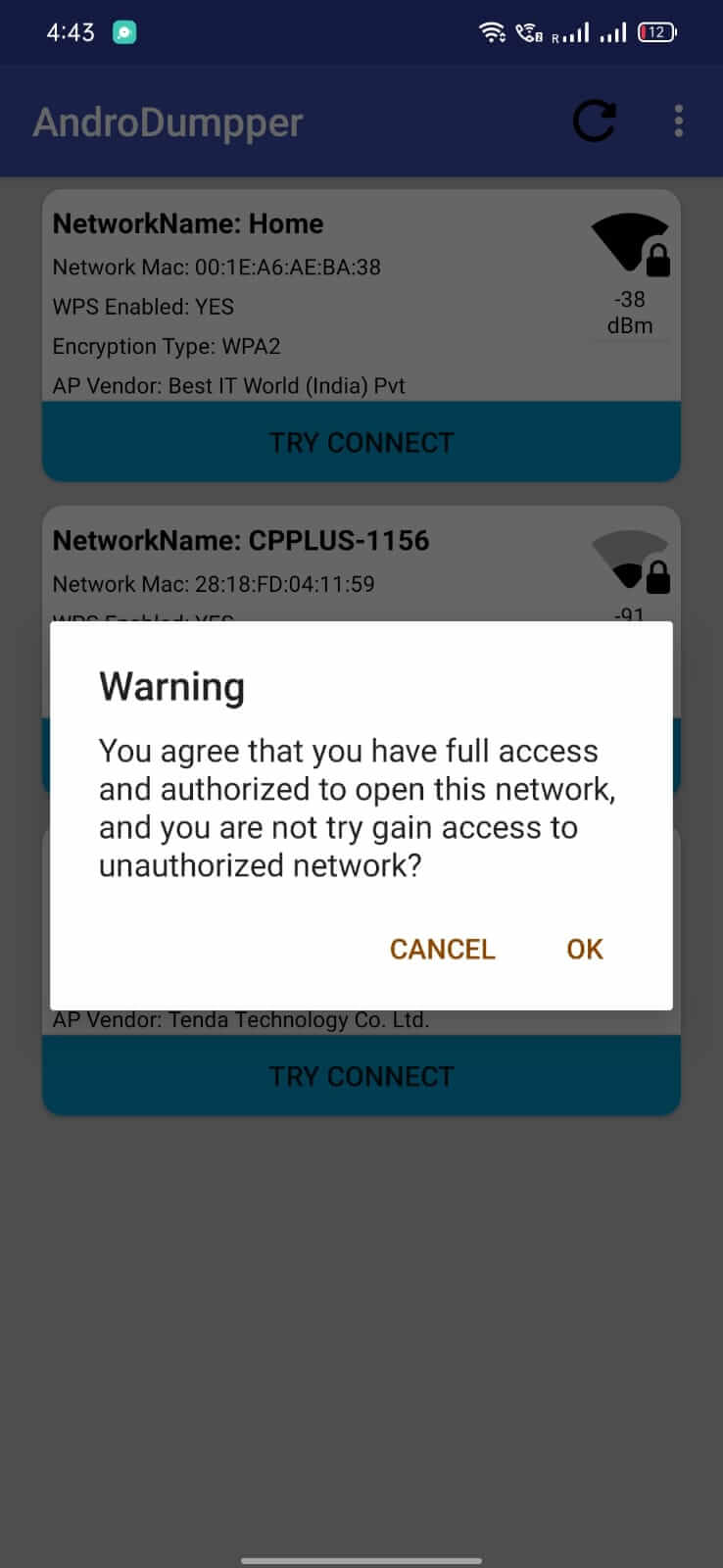 AndroDumpper
