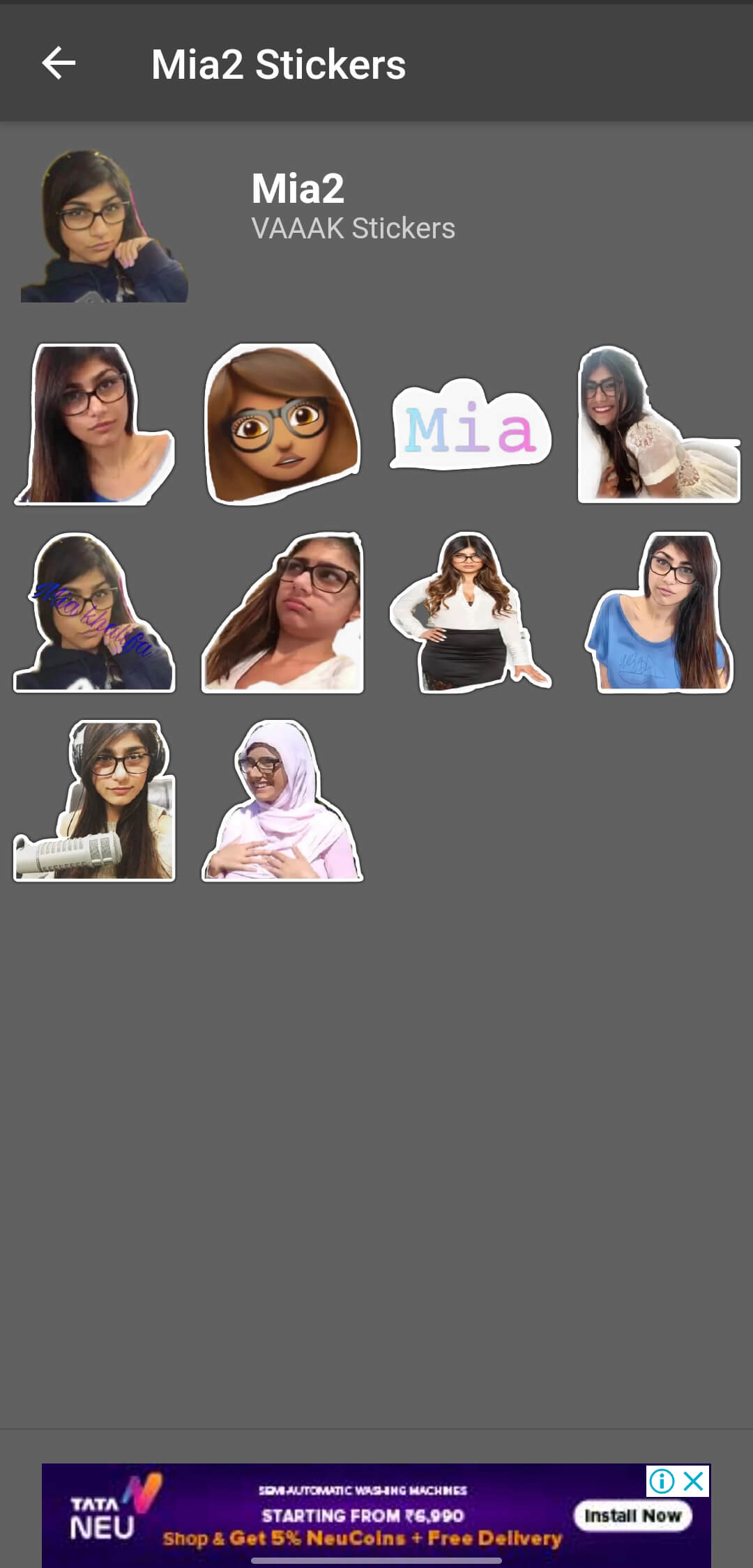 Mia Khalifa Stickers WhatsApp