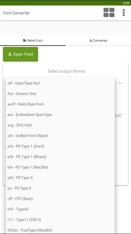 Font Converter - Convert OTF t Font Converter - Convert OTF t