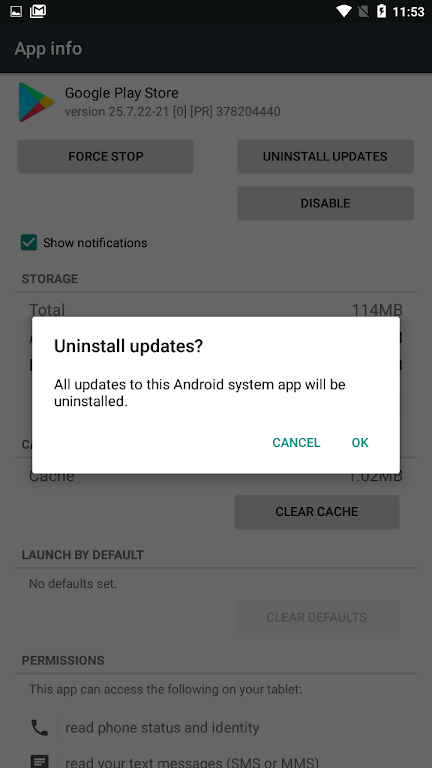 Play Store Update