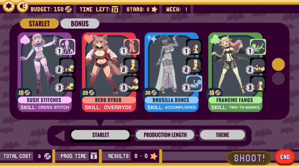 Spooky Starlets: Movie Maker