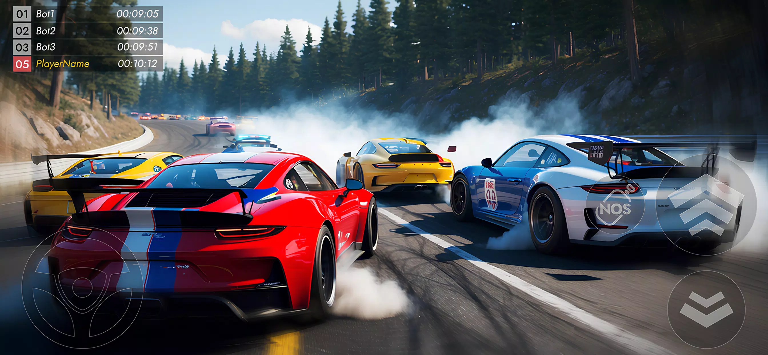 Nitro Rush: Car Racing Game