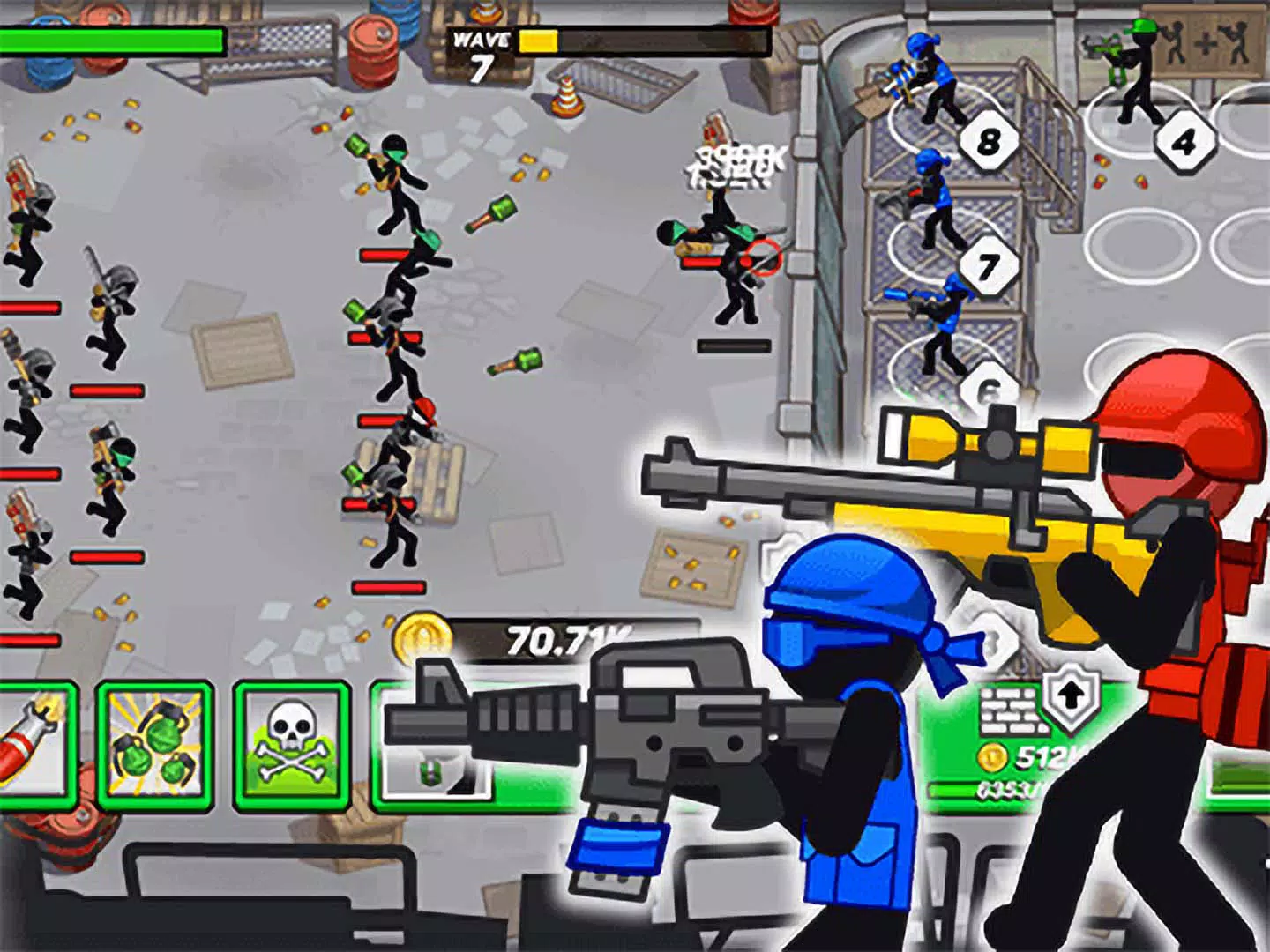 Stick defenders: stickmans war