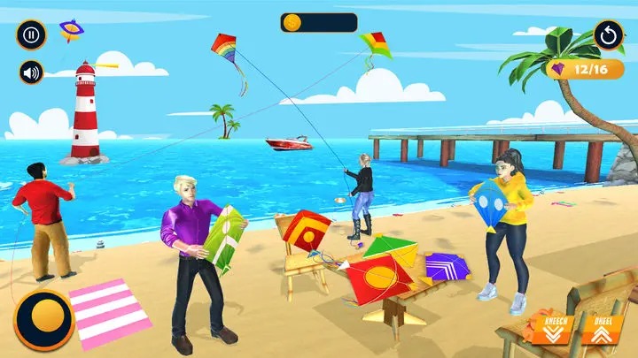 Pipa Combate kite Flying Game