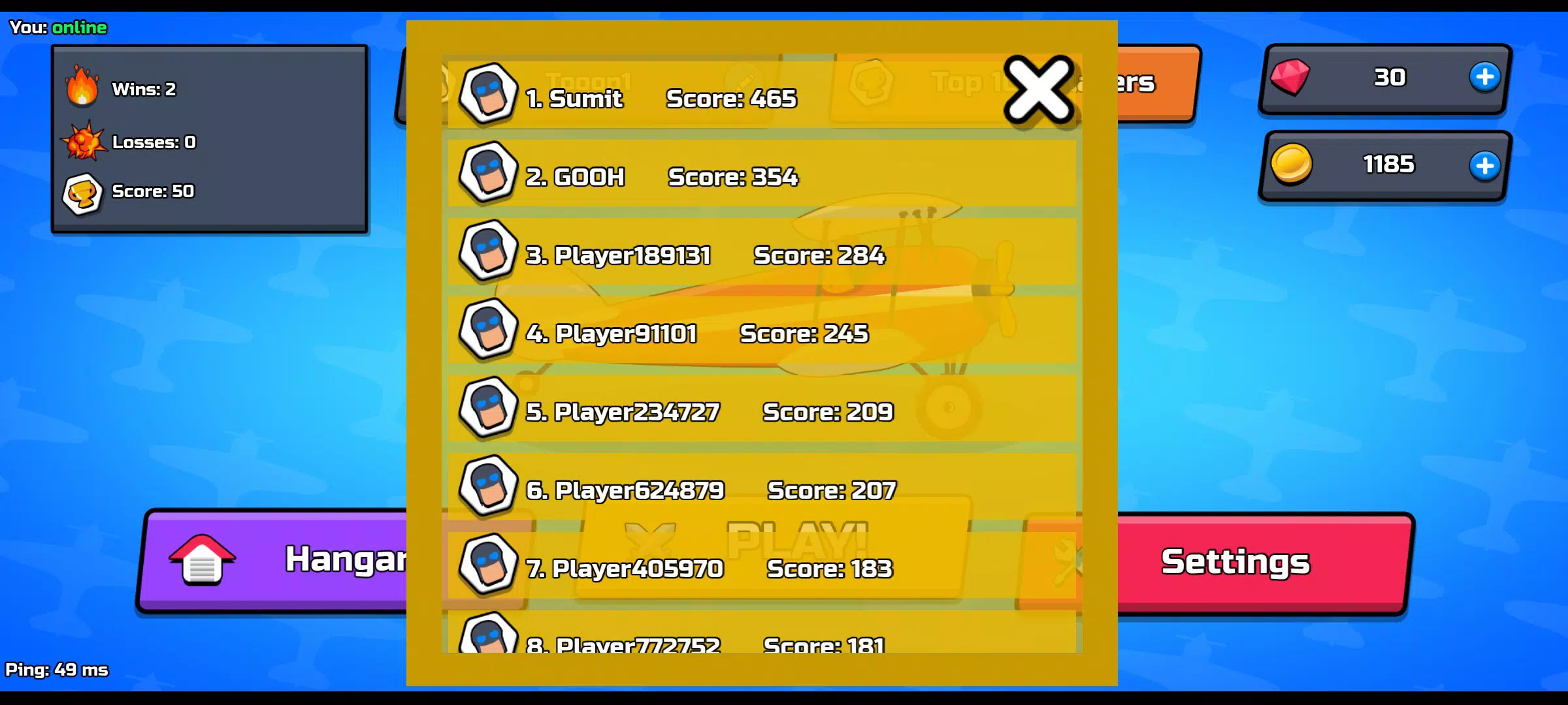 Sky Battle: Airplane