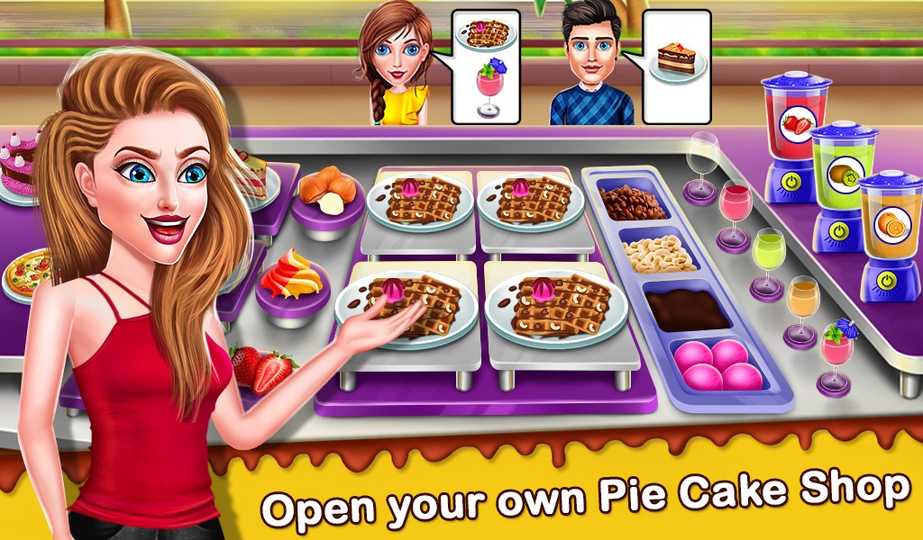Cake Shop Great Pastries &amp; Waffles cooking Game