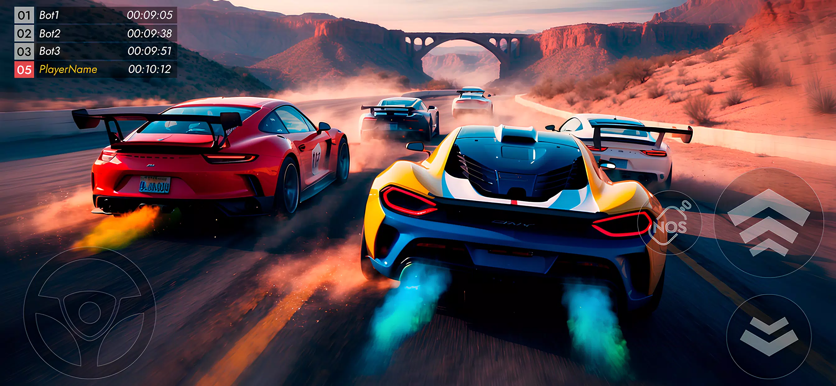 Nitro Rush: Car Racing Game