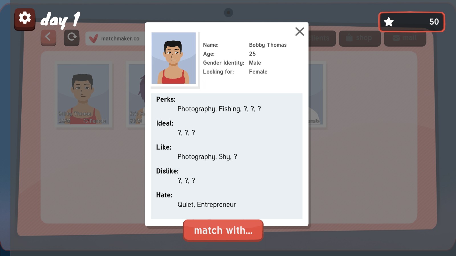 The MatchMaker - Love & Roguelike The MatchMaker - Love & Roguelike