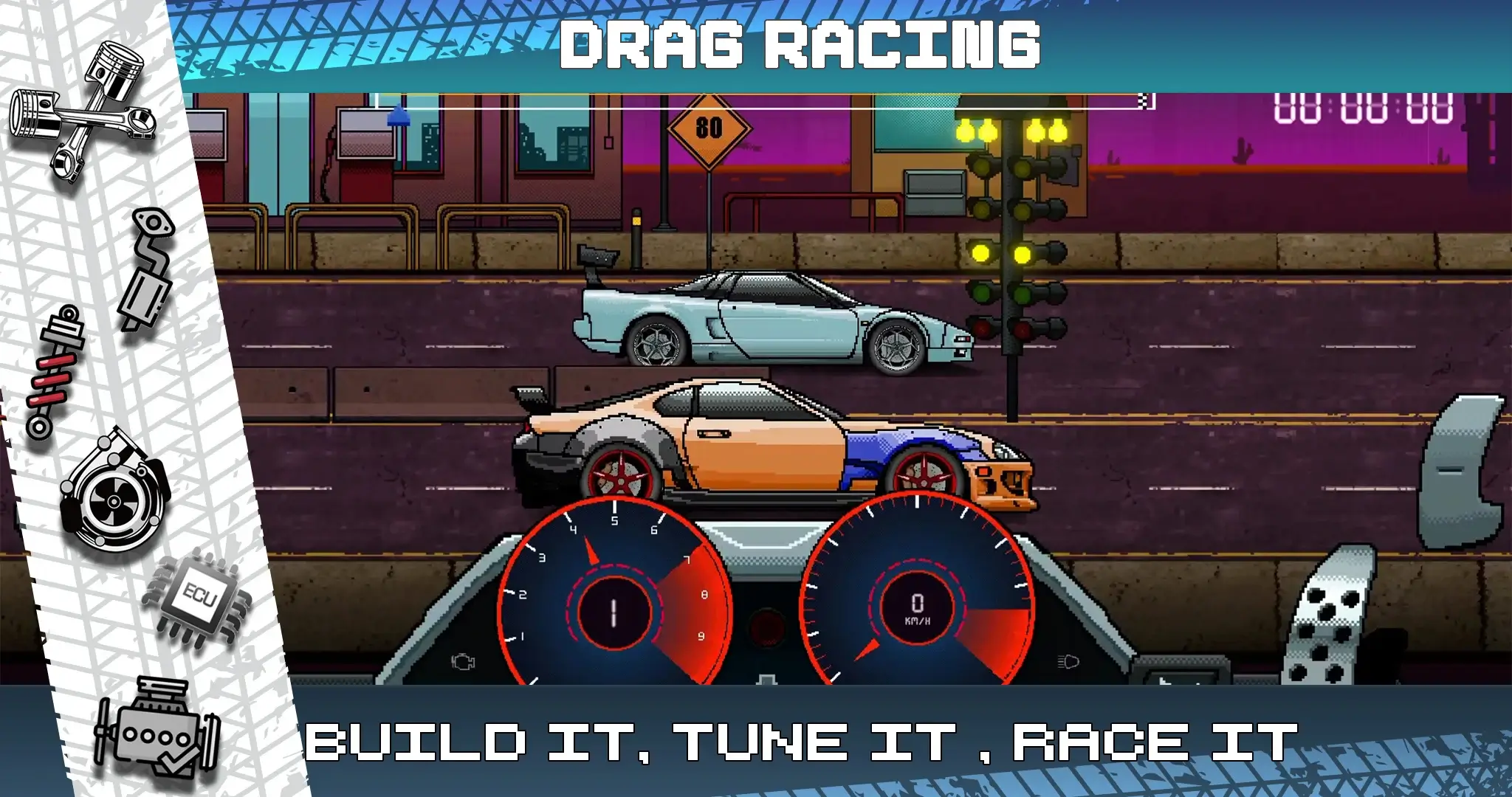 Drag Racing Pixel X Racer