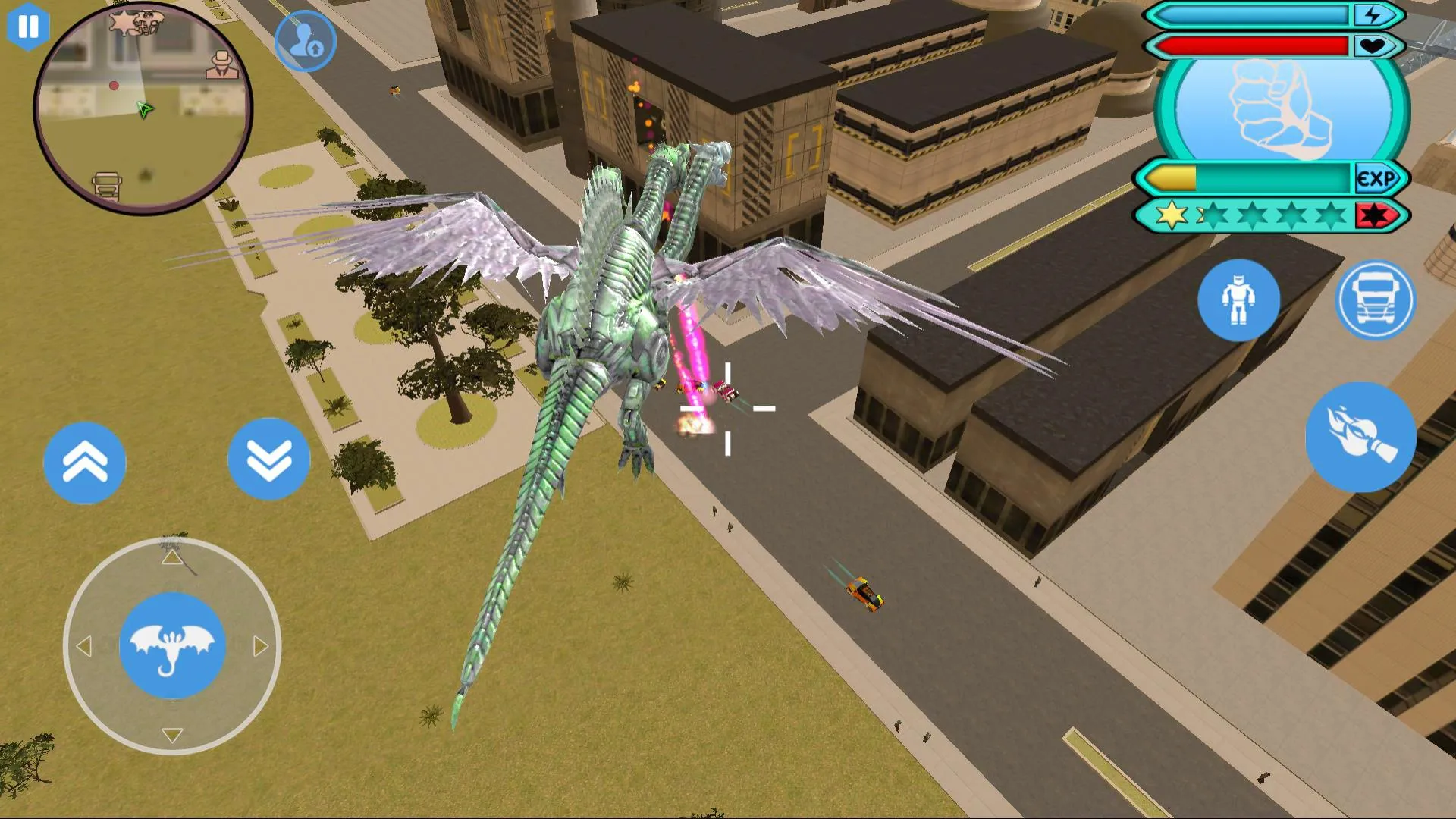 Flying Dragon Robot Transform Vice Town