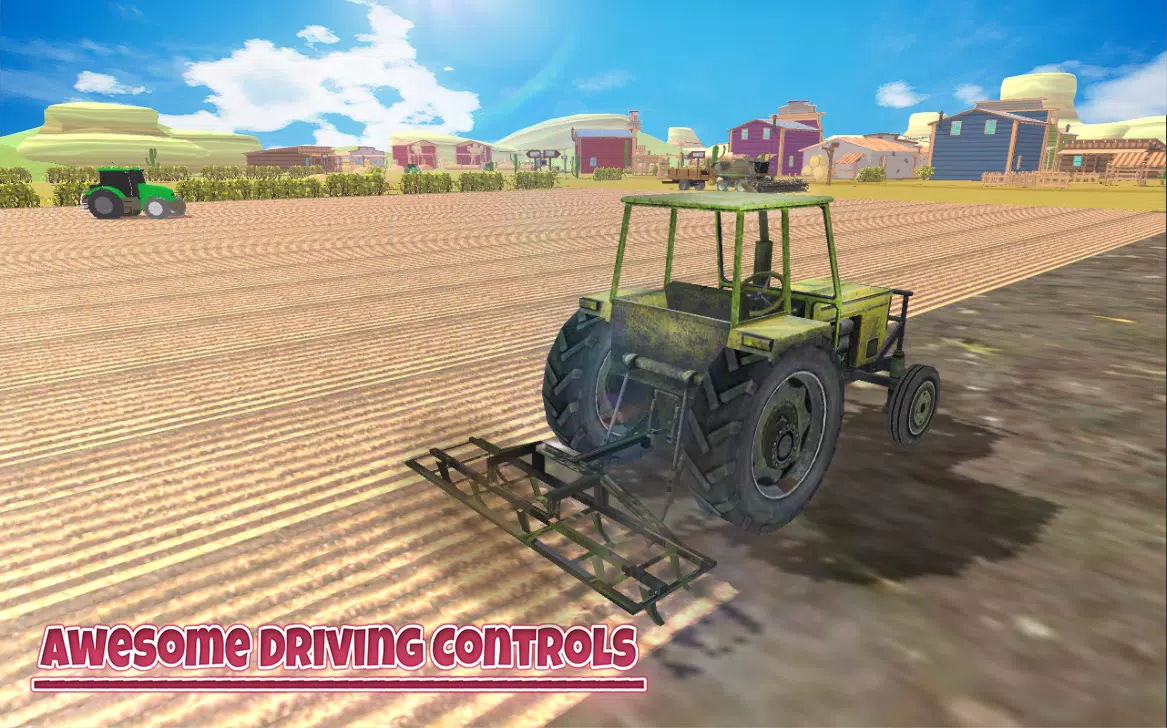 Real Tractor Farm Harvesting Real Tractor Farm Harvesting