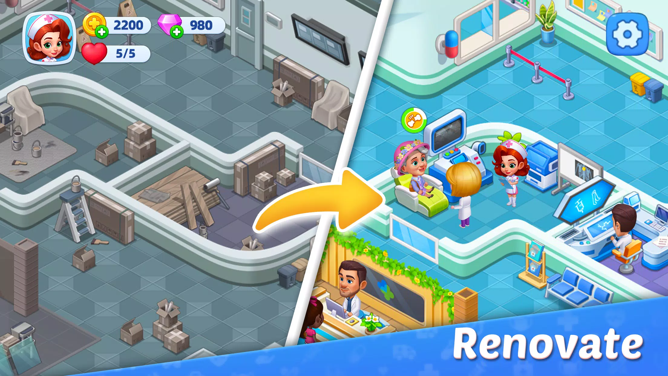 Hospital Frenzy:Clinic Game Hospital Frenzy:Clinic Game