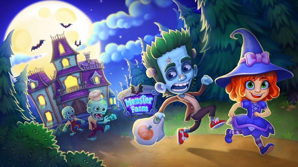 Monster Farm. Family Halloween