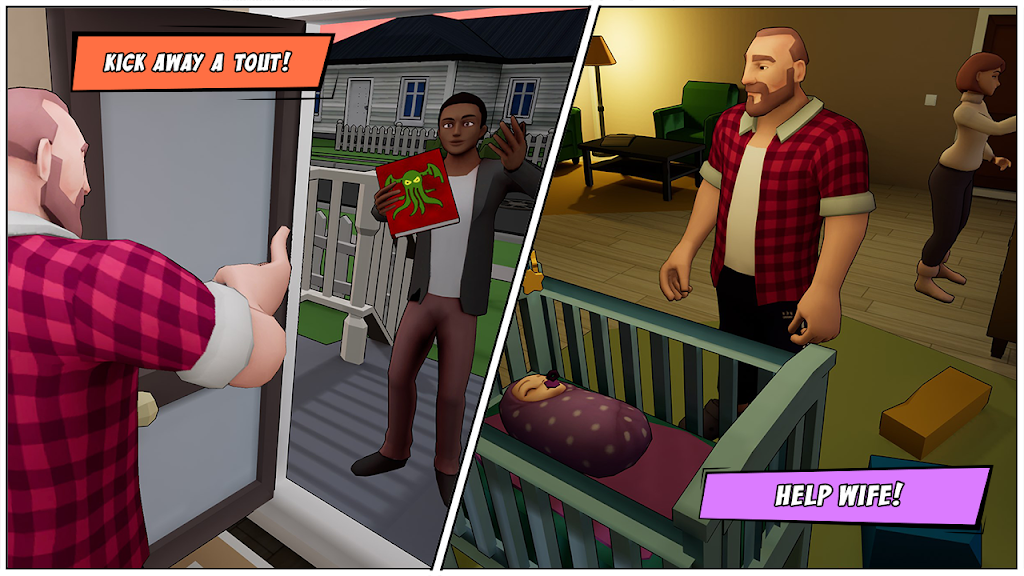 Angry Dad:Arcade Simulator