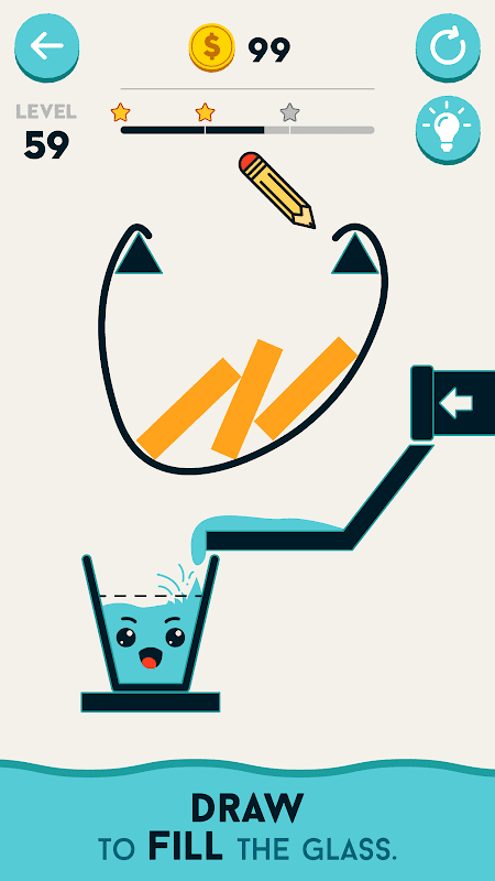 Fill the glass