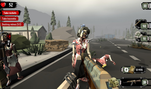 The Walking Zombie 2 Menu
