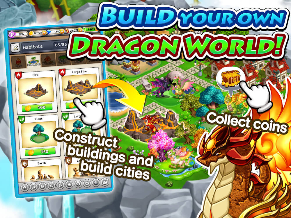 Dragon Paradise: City Sim Game