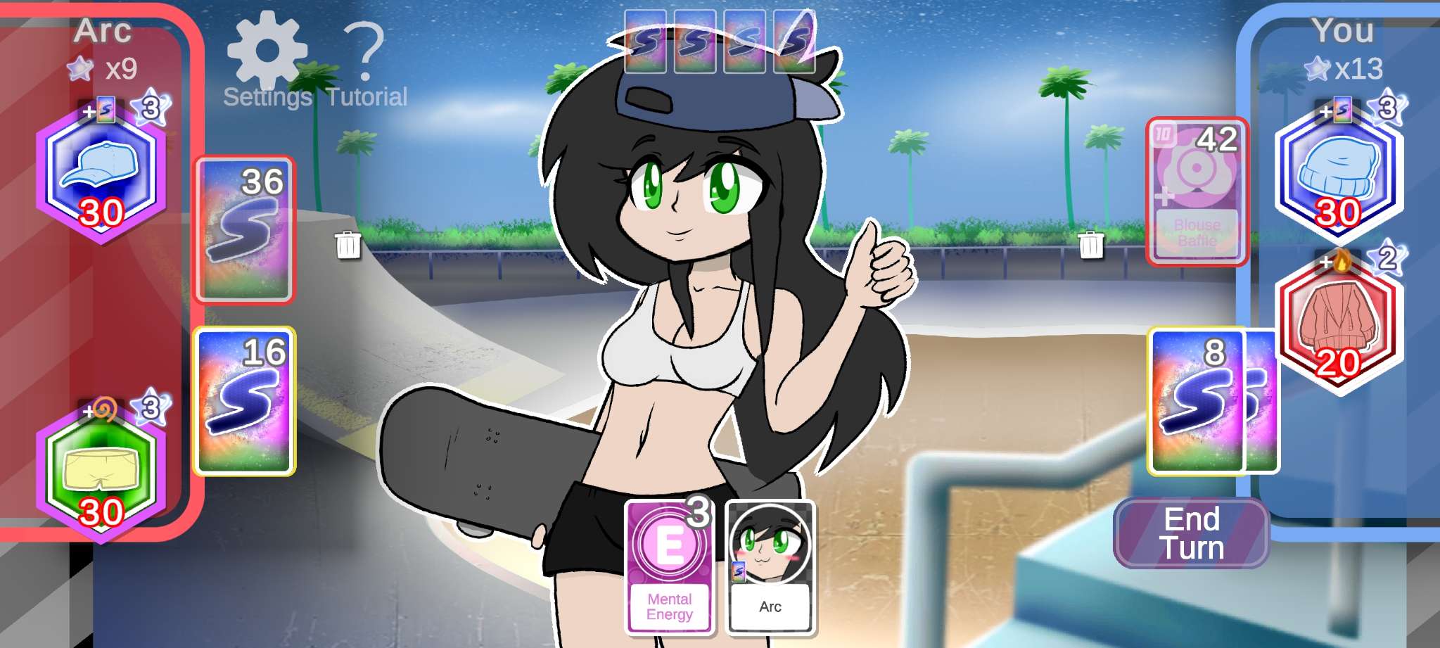 STRIP Battle Action Cards