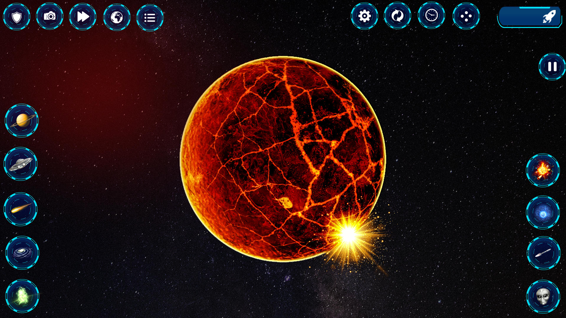 solar planet destroying game
