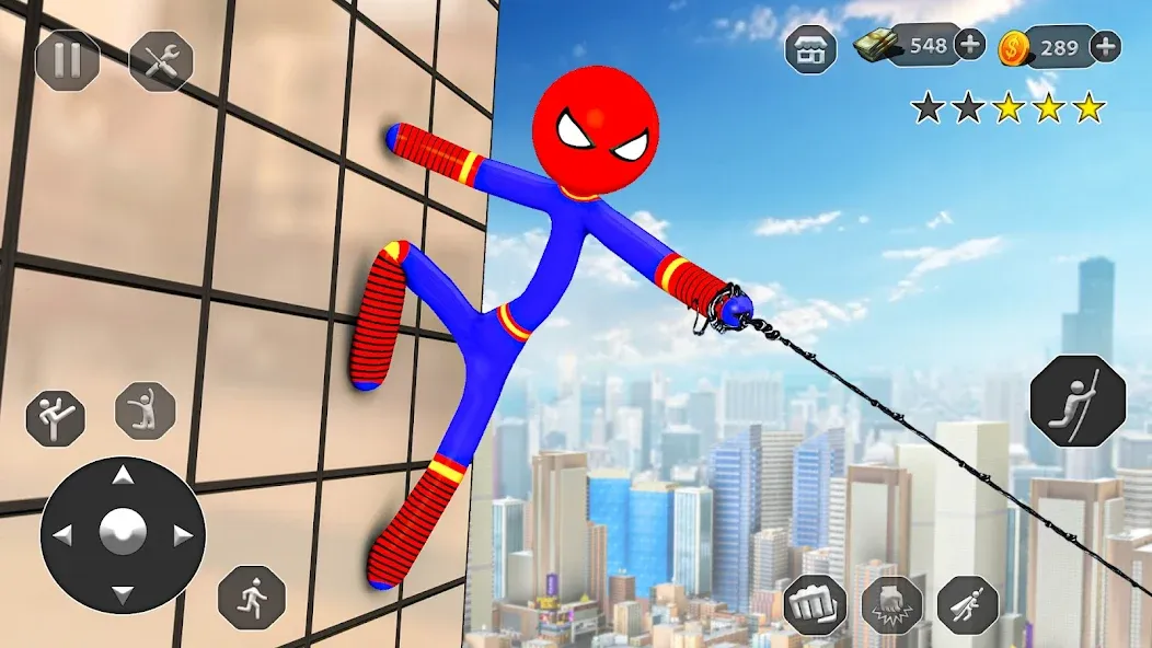 Stick Rope Hero Game Superhero