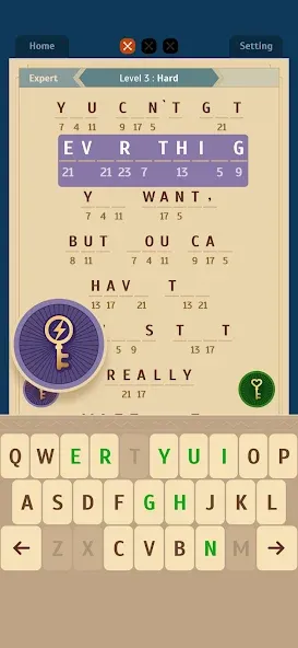 Cryptogram - Word Puzzle Games