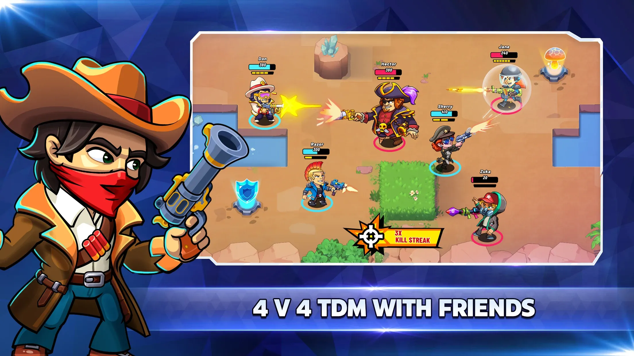 Battle Stars 4v4 Multiplayer