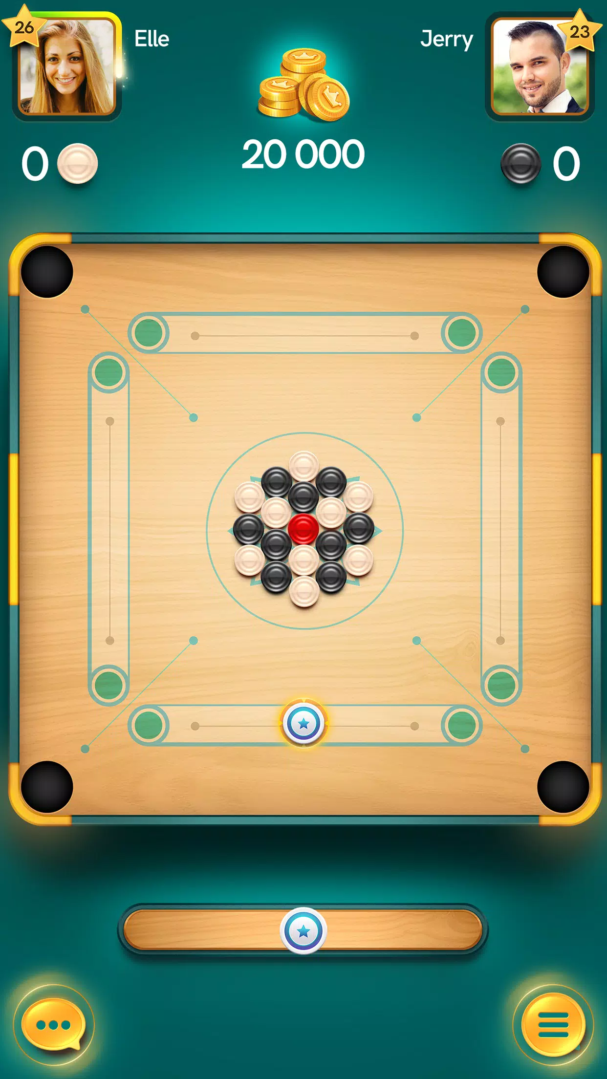 Carrom board game:Disc Game