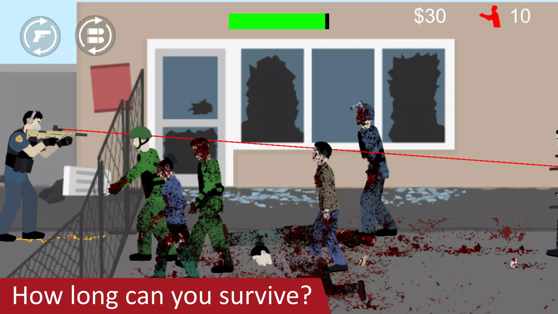 Flat Zombies: Defense & Cleanup
