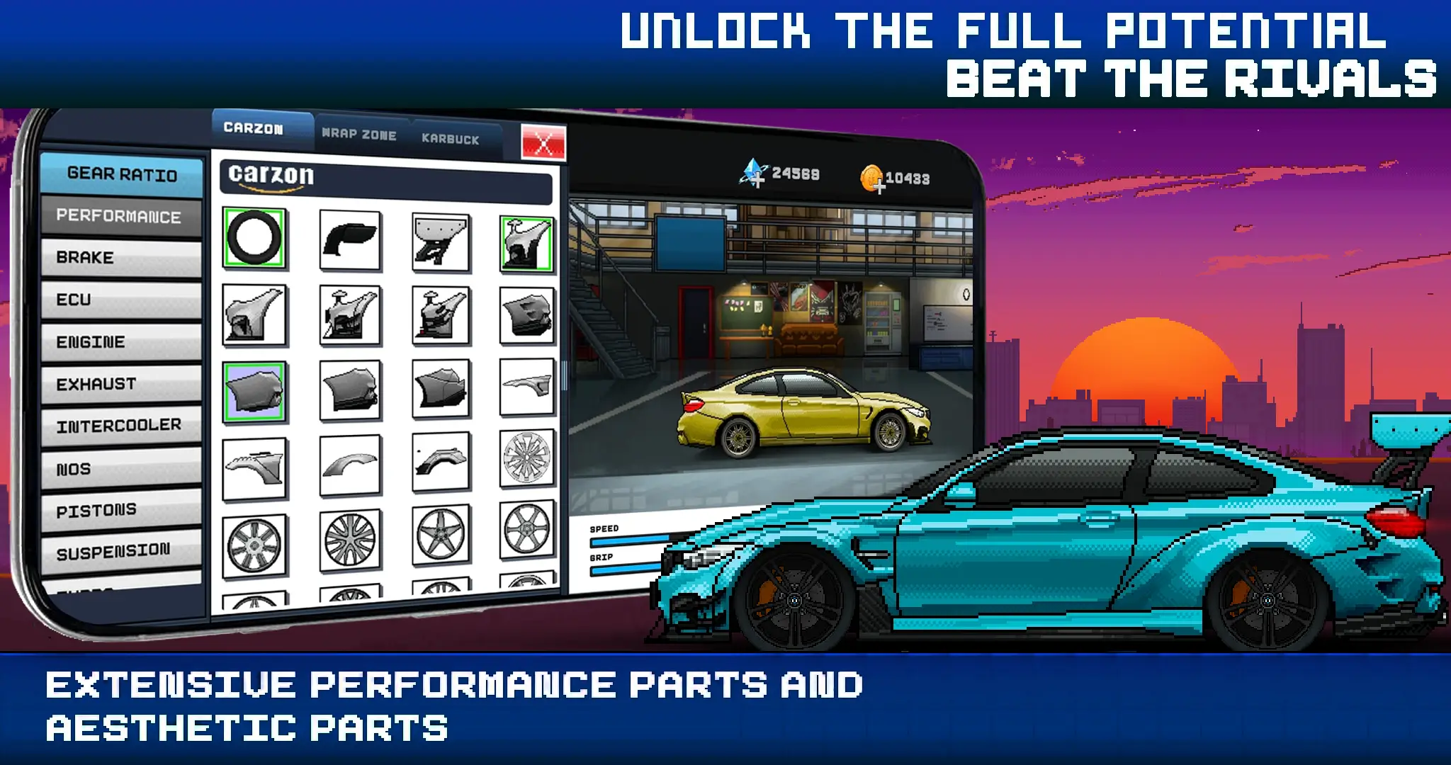 Drag Racing Pixel X Racer