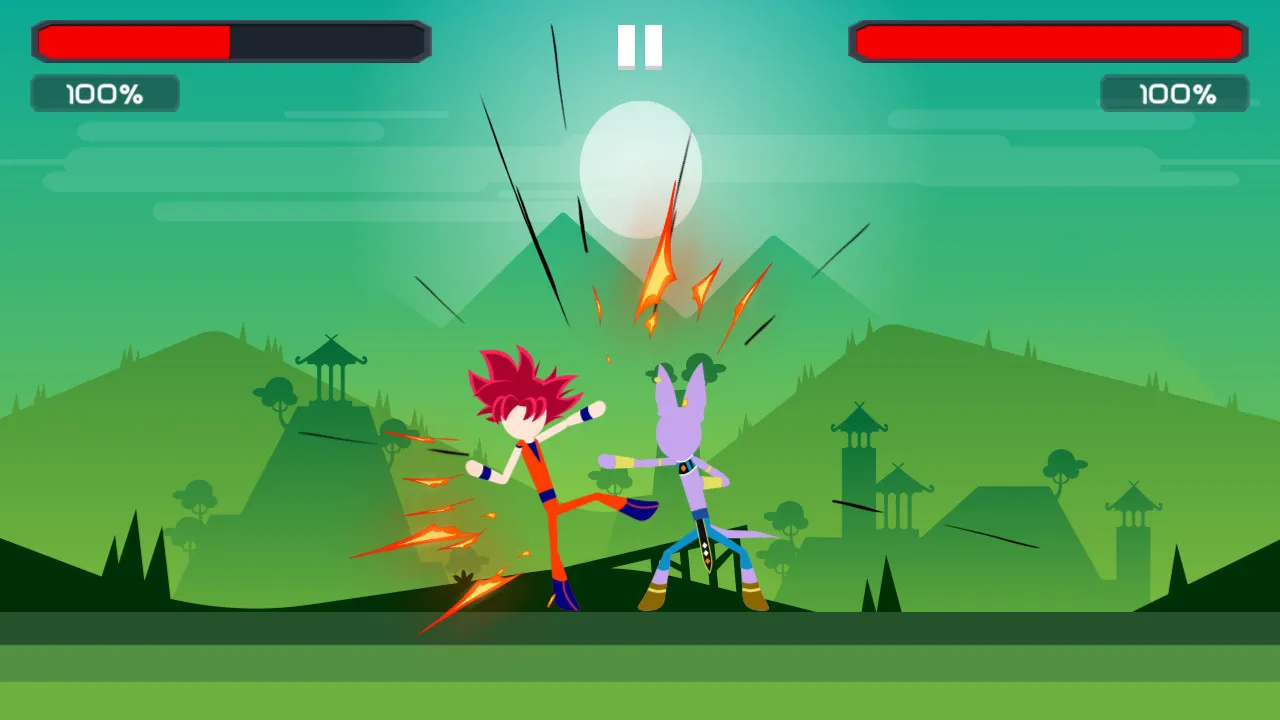 Stickman Dragon Fighting Super