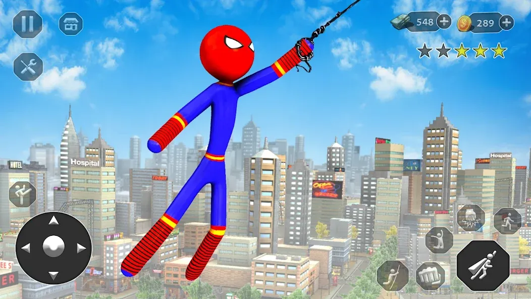 Stick Rope Hero Game Superhero